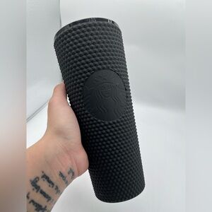 2021 Starbucks Matte Black Geometric Studded 24oz Tumbler Cold Cup